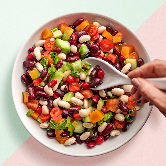 Stirring Confetti Bean Salad